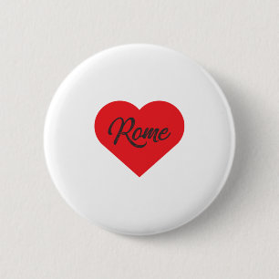 I Liebe Rom - Italien Button