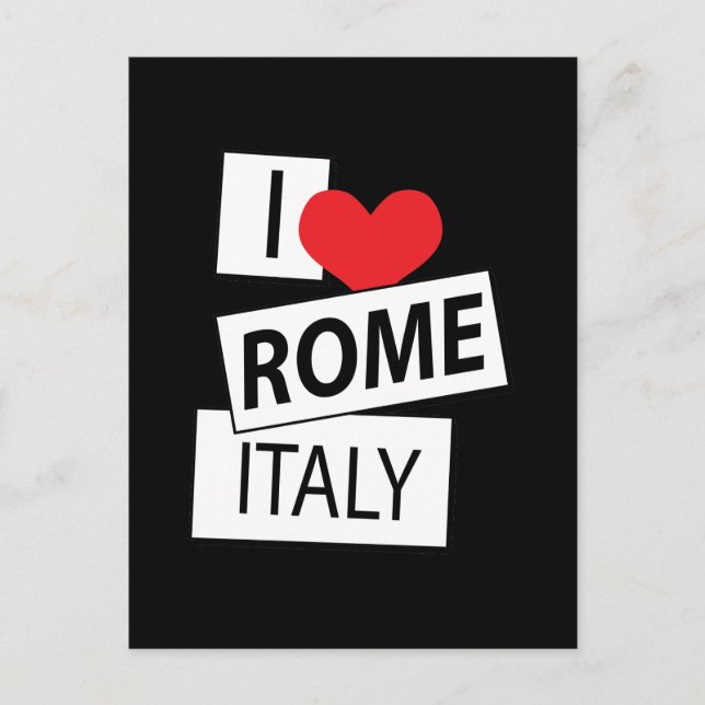I Liebe Rom Italien Postkarte (Vorderseite)