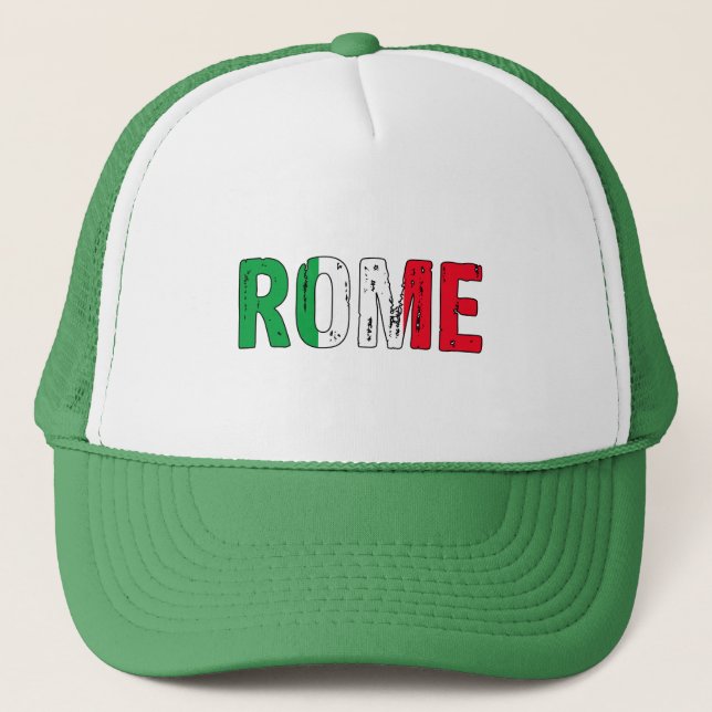 I Liebe Rom Truckerkappe (Vorderseite)