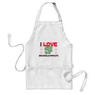 I Liebe-Rosenkohl Schürze