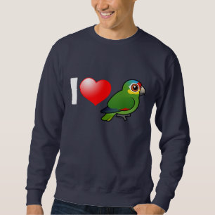 I Liebe Rote-lored Amazonas Sweatshirt