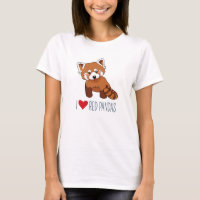I Liebe-rote Pandas - niedlicher roter Panda
