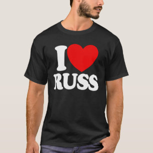 I Liebe Rotes Herz I Liebe Ruß T-Shirt