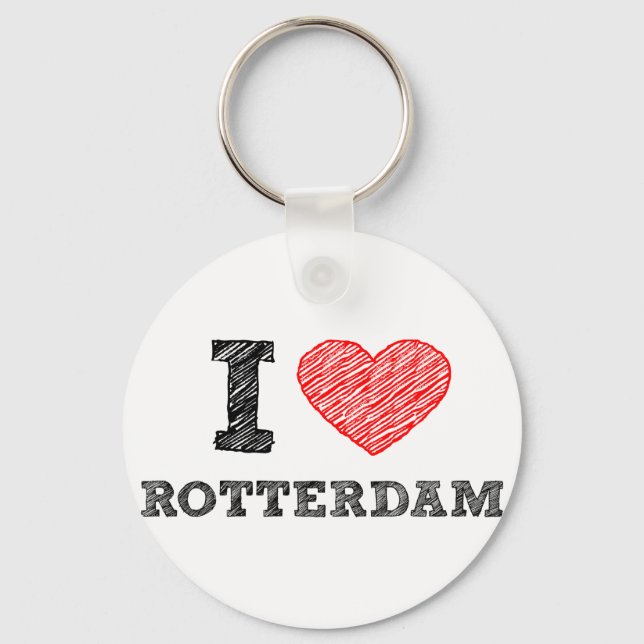 I-Liebe-Rotterdam Schlüsselanhänger (Vorderseite)
