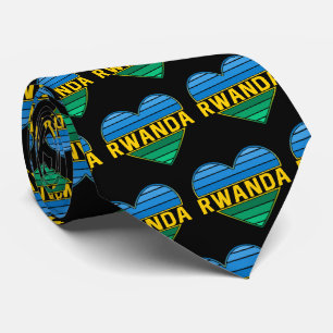 I Liebe Ruanda, ruandisches ruandisches Herz Krawatte