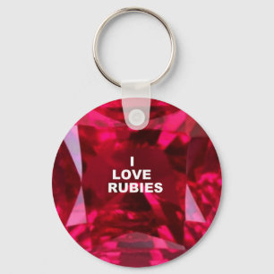 I LIEBE-RUBINE - Juli Birthstone durch sharles Schlüsselanhänger
