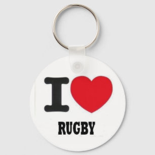 I Liebe rugby2 Schlüsselanhänger