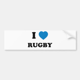 I Liebe-Rugby Autoaufkleber