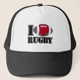 I Liebe Rugby - Hat Truckerkappe