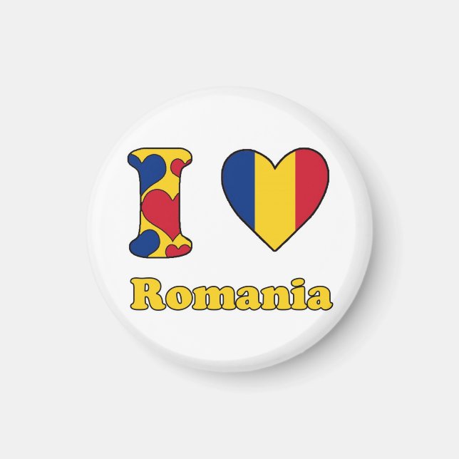 I Liebe Rumänien Magnet (Vorne)