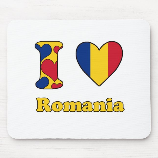 I Liebe Rumänien Mousepad (Vorne)