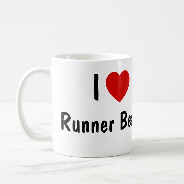 I Liebe Runner Bohnen Kaffeetasse (Links)