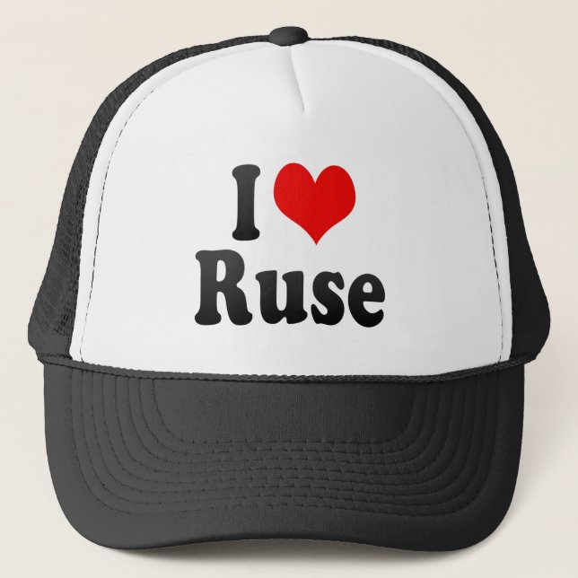 I Liebe Ruse, Bulgarien Truckerkappe (Vorderseite)