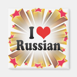I Liebe-Russe Magnet
