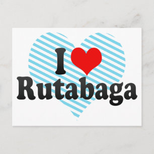 I Liebe Rutabaga Postkarte