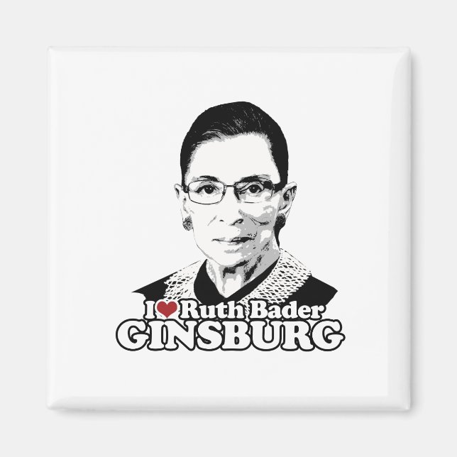 I Liebe Ruth Bader Ginsburg für immer Magnet (Vorne)
