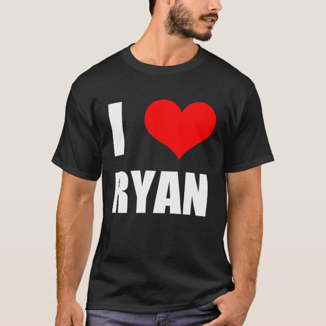 I Liebe Ryan Heart T-Shirt (Vorderseite)