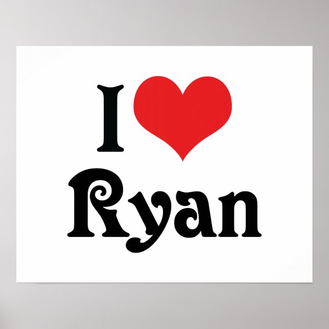 I Liebe Ryan Poster (Vorne)