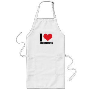 I Liebe Sacramento Lange Schürze