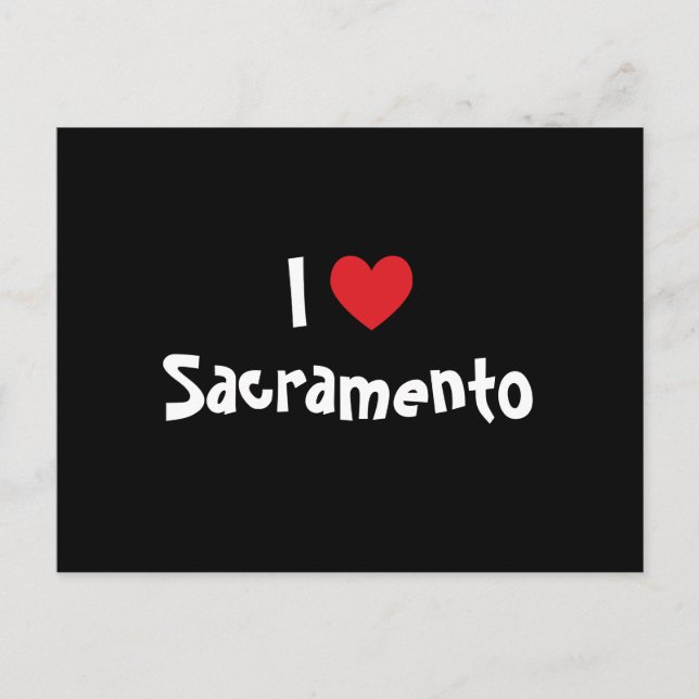 I Liebe Sacramento Postkarte (Vorderseite)