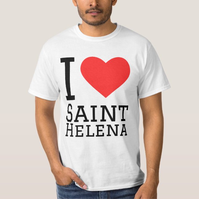 I Liebe Saint Helena T-Shirt (Vorderseite)