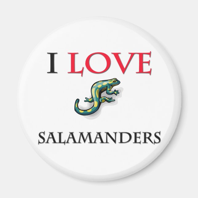 I Liebe Salamanders Magnet (Vorne)