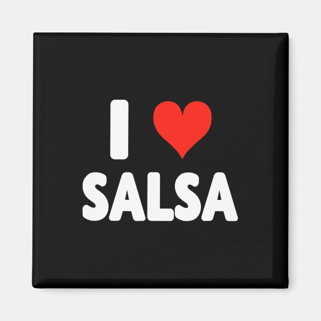 I Liebe Salsa Heart Dance Dance Studio Mex Magnet (Vorne)
