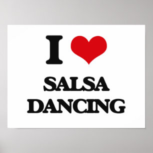 I Liebe Salsa Tancing Poster
