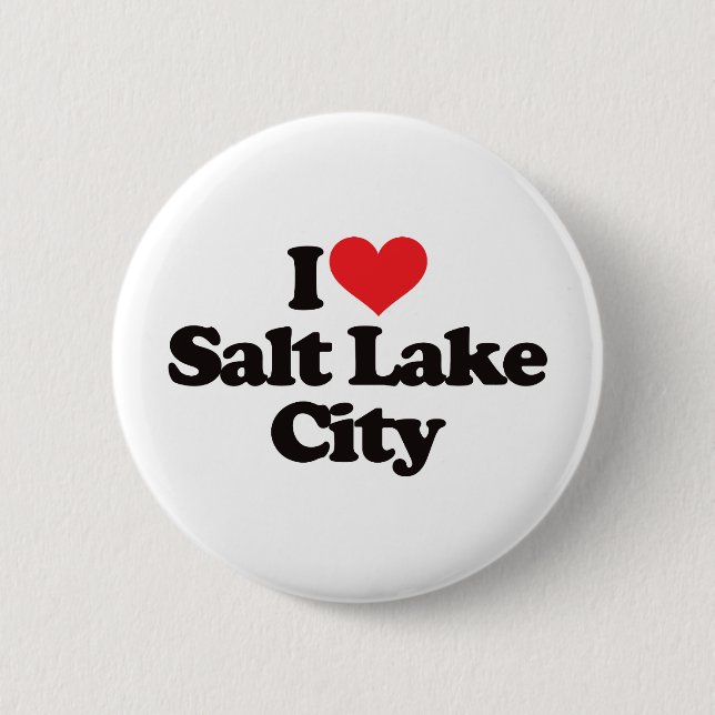 I Liebe Salt Lake City Button (Vorderseite)