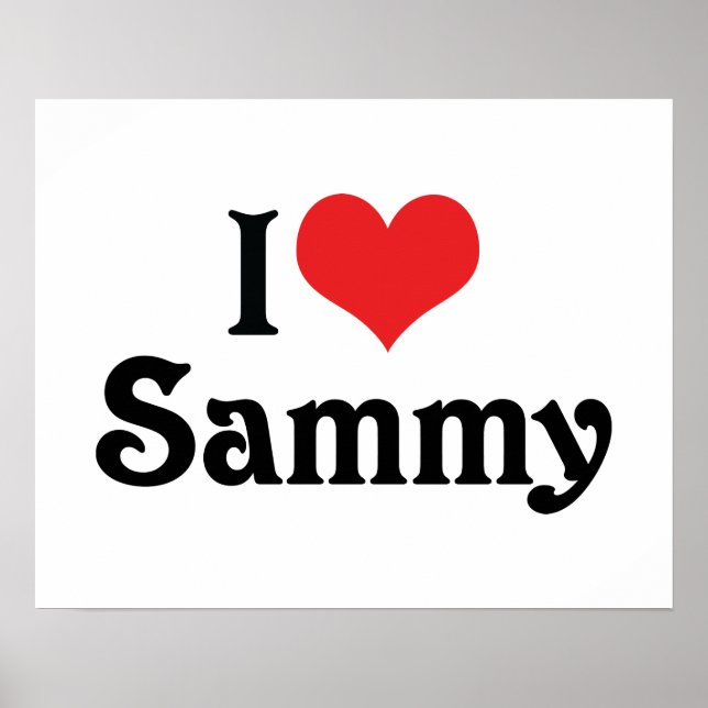 I Liebe Sammy Poster (Vorne)