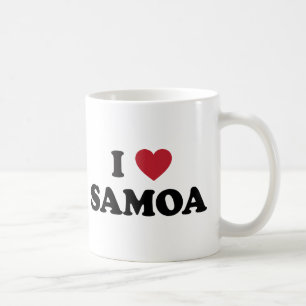 I Liebe Samoa-Inseln Kaffeetasse