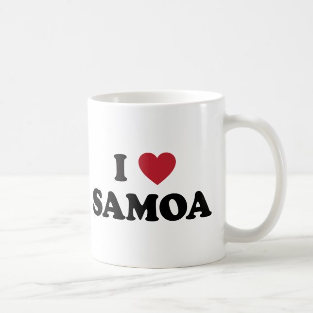 I Liebe Samoa-Inseln Kaffeetasse (Rechts)