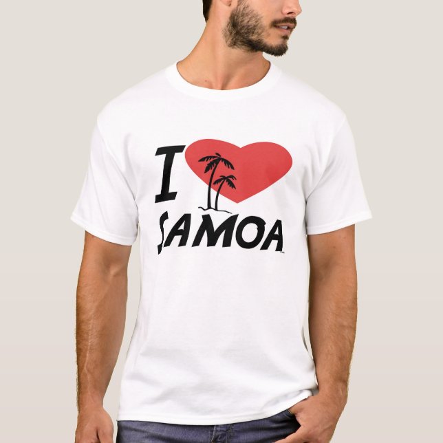 I Liebe Samoa-Inseln T-Shirt (Vorderseite)