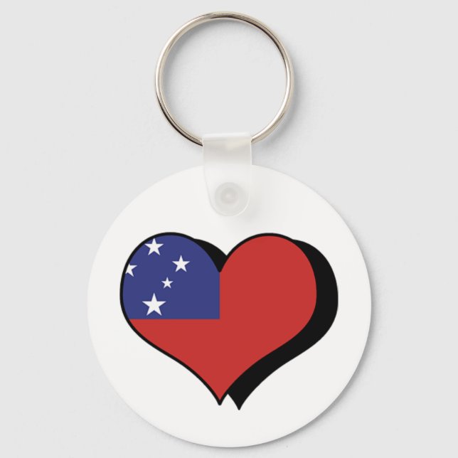 I Liebe Samoa Schlüsselanhänger (Vorderseite)