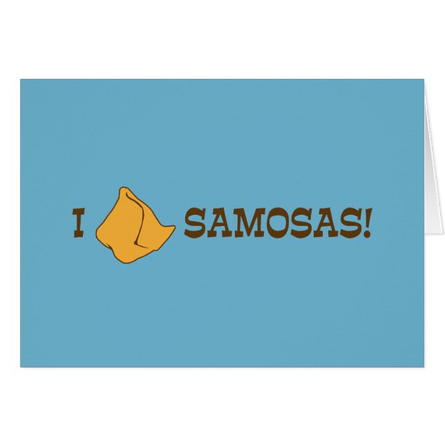 I Liebe Samosas (Vorderseite (Horizontal))