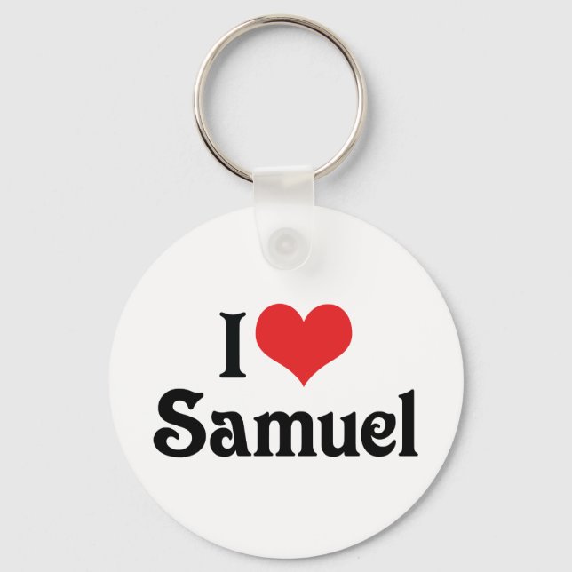 I Liebe Samuel Schlüsselanhänger (Vorderseite)