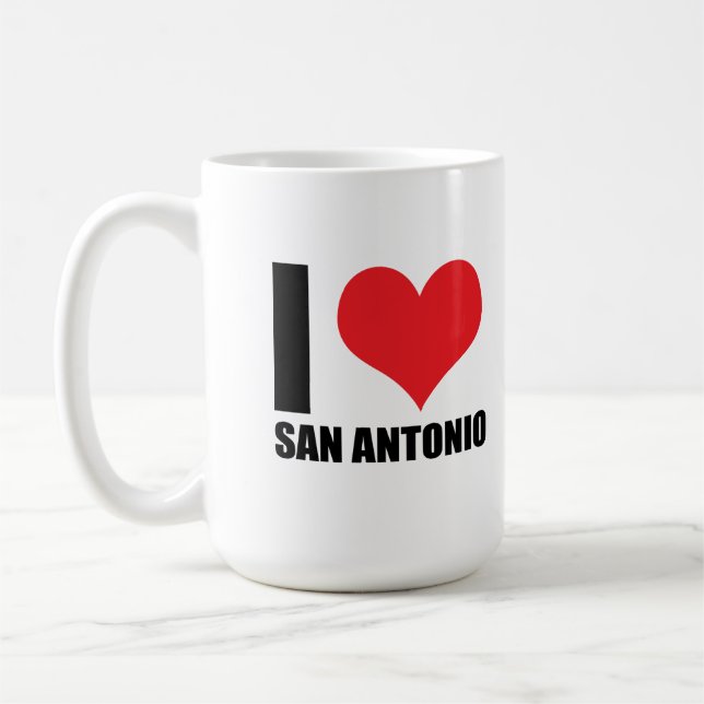 I Liebe San Antonio Kaffeetasse (Links)