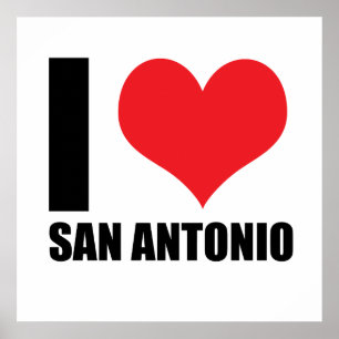 I Liebe San Antonio Poster