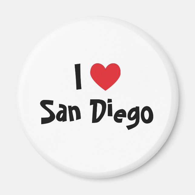 I Liebe San Diego Magnet (Vorne)