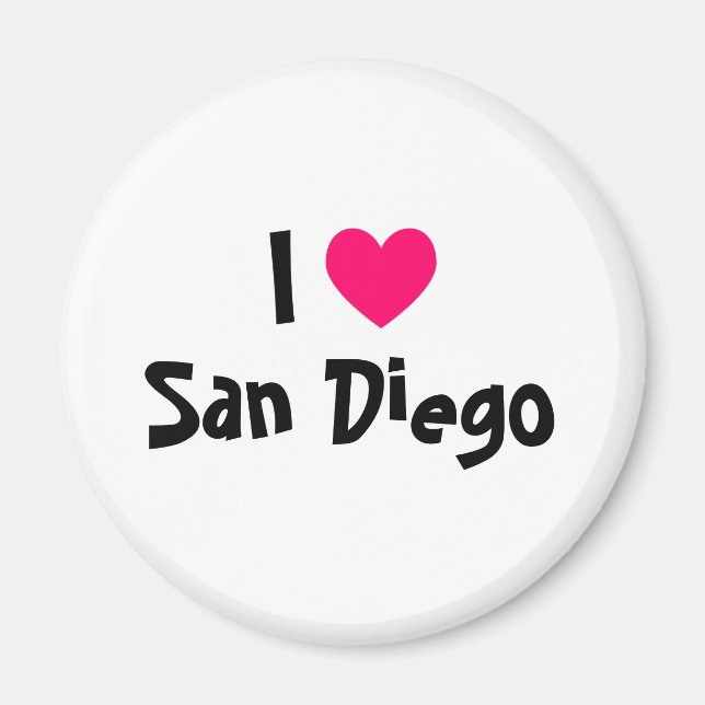 I Liebe San Diego Magnet (Vorne)