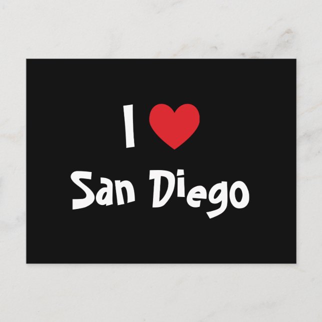I Liebe San Diego Postkarte (Vorderseite)