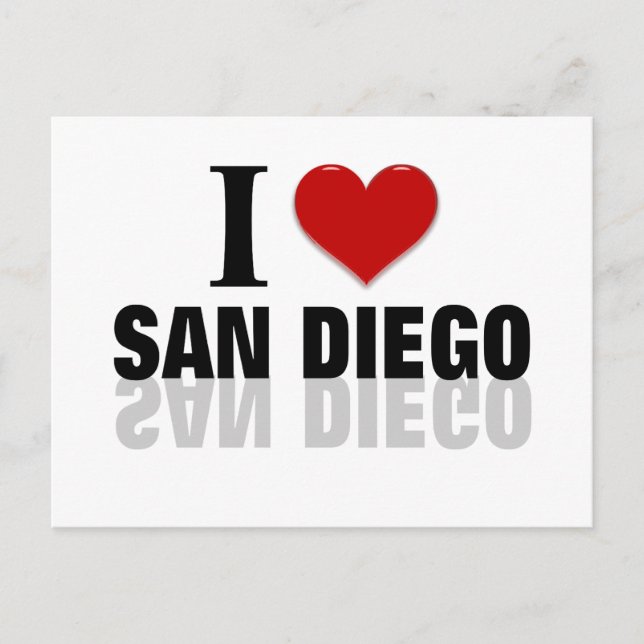I Liebe San Diego Postkarte (Vorderseite)
