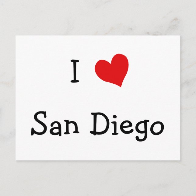 I Liebe San Diego Postkarte (Vorderseite)