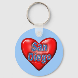 I Liebe San Diego Schlüsselanhänger