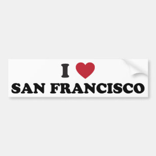 I Liebe San Francisco Autoaufkleber