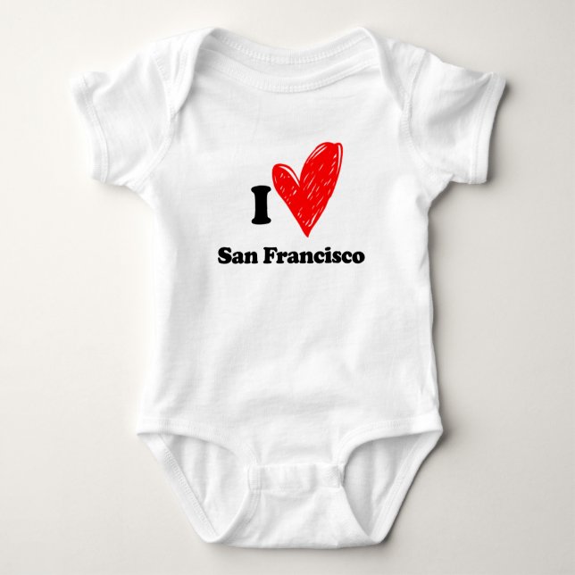 I Liebe San Francisco Baby Strampler (Vorderseite)