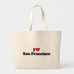 I Liebe San Francisco Jumbo Stoffbeutel