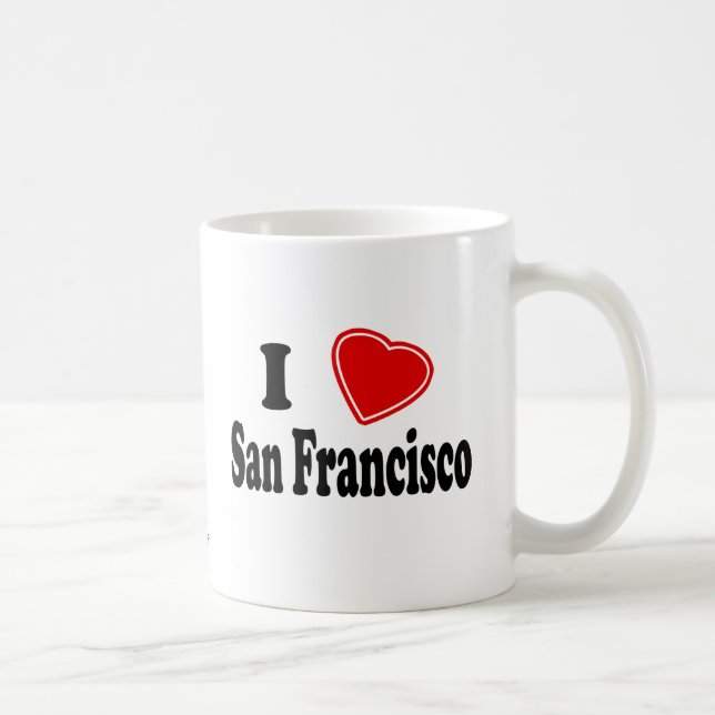I Liebe San Francisco Kaffeetasse (Rechts)