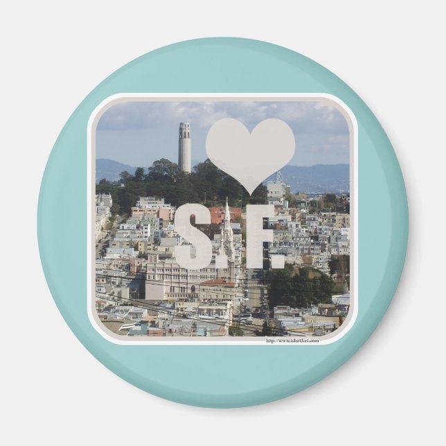 I Liebe San Francisco Magnet (Vorne)