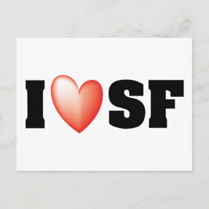 I Liebe San Francisco Postkarte